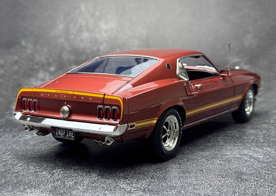 ACME 1:18 Ford Mustang 1969 Mach 1 428 Cobra Jet Alloy Simulation Car Model Premium Collectibles / Souvenirs / Gifts