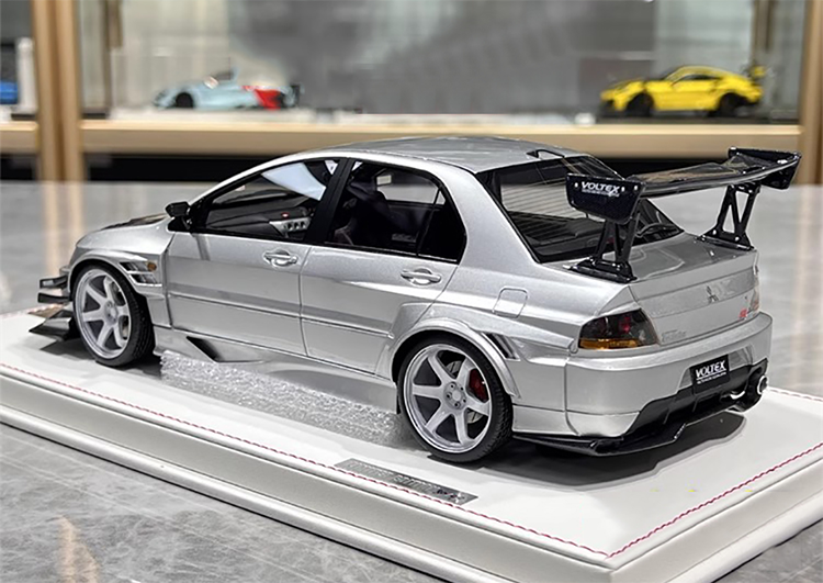 Mitsubishi 9th Super A Limited Edition 1:18 Mitsubishi evo9 Blue Alloy Simulation Car Model