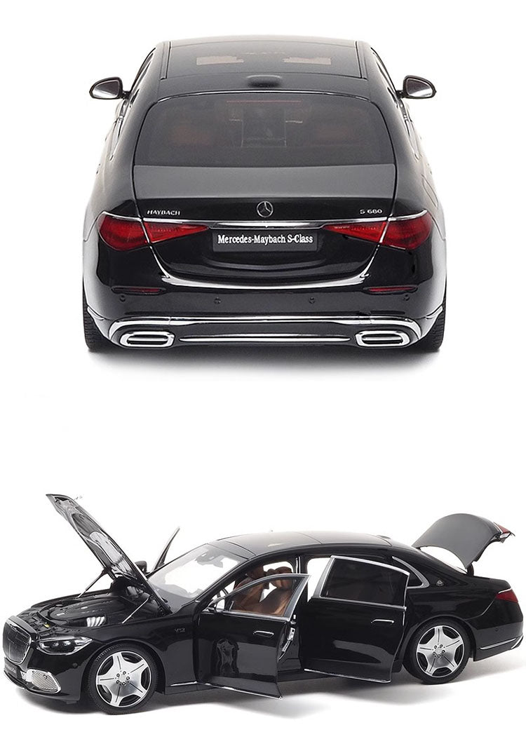 Almost Real Car Model 1:18 Alloy Fully Open Mercedes-Maybach S-Class 2021 Simulation Car Model