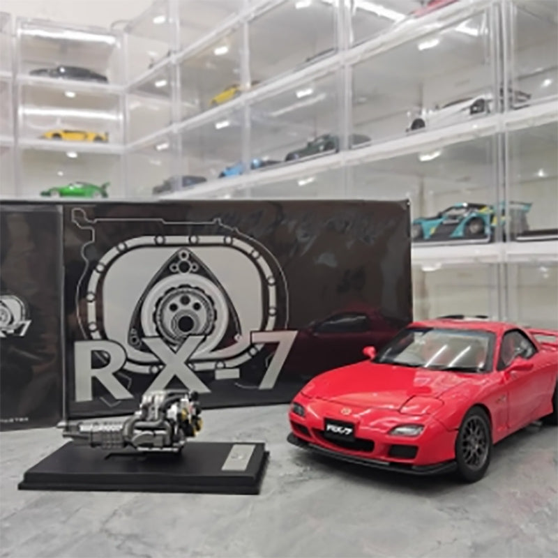 Polar Master Mazda RX7 Limited Edition Simulation Alloy Metal Car Model with Engine 1:18