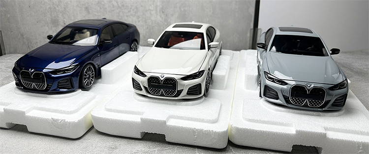 Minichamps 1:18 i4 M50 2022 alloy simulation 4 series three car model BMW i4