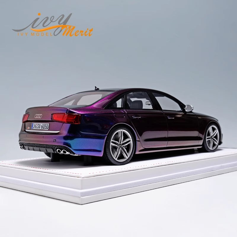 IVY Tailor Audi S6 Audi Limited Edition Simulation Resin Car Model Collectible Ornament 1:18 Gifts