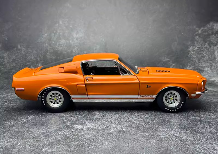 ACME 1:18 1968 Shelby GT500 KR Muscle Car Alloy Simulation Car Model Vintage Car Model Orange Premium Collectibles / Souvenirs / Gifts