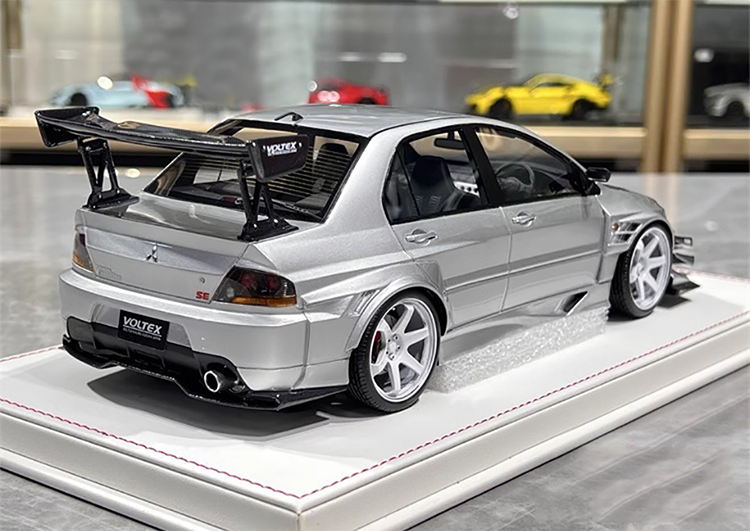 Mitsubishi 9th Super A Limited Edition 1:18 Mitsubishi evo9 Blue Alloy Simulation Car Model