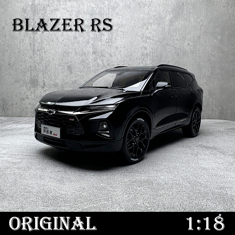 Original car model Shanghai GM 1:18 Chevrolet Blazer RS alloy simulation car model collection