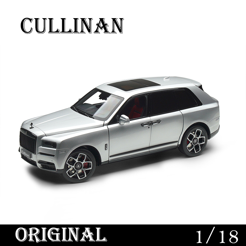 Original Rolls-Royce Cullinan 1:18 Diecast full open double BB wheels simulation car model adult toys