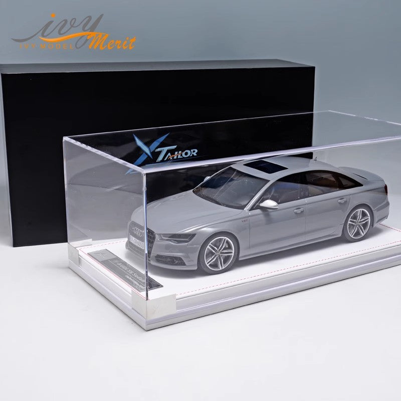 IVY Tailor Audi S6 Audi Limited Edition Simulation Resin Car Model Collectible Ornament 1:18 Gifts