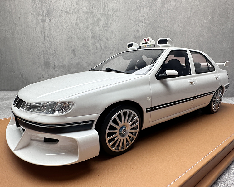 Vehicle Art Peugeot 406 Taxi Resin Car Model Collection 1 18 Taxi Express