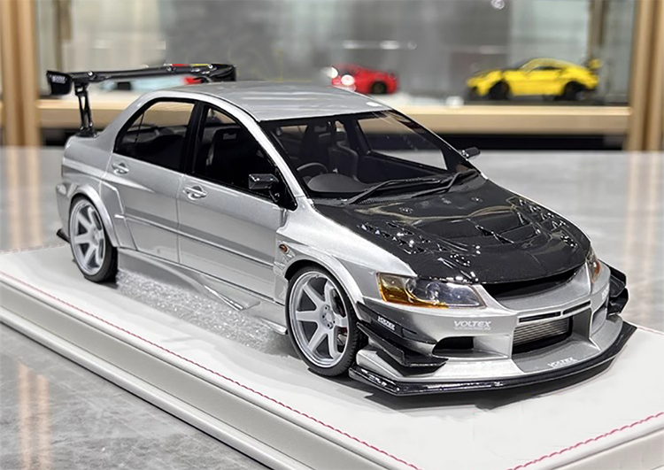 Mitsubishi 9th Super A Limited Edition 1:18 Mitsubishi evo9 Blue Alloy Simulation Car Model