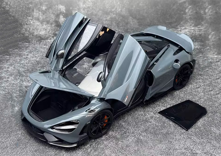 HPD McLaren 765LT sports car simulation 1:18 alloy car model collection