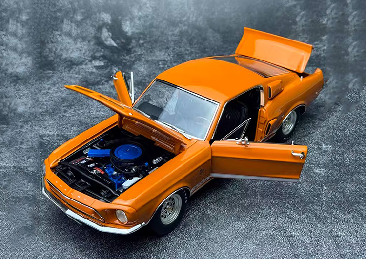 ACME 1:18 1968 Shelby GT500 KR Muscle Car Alloy Simulation Car Model Vintage Car Model Orange Premium Collectibles / Souvenirs / Gifts