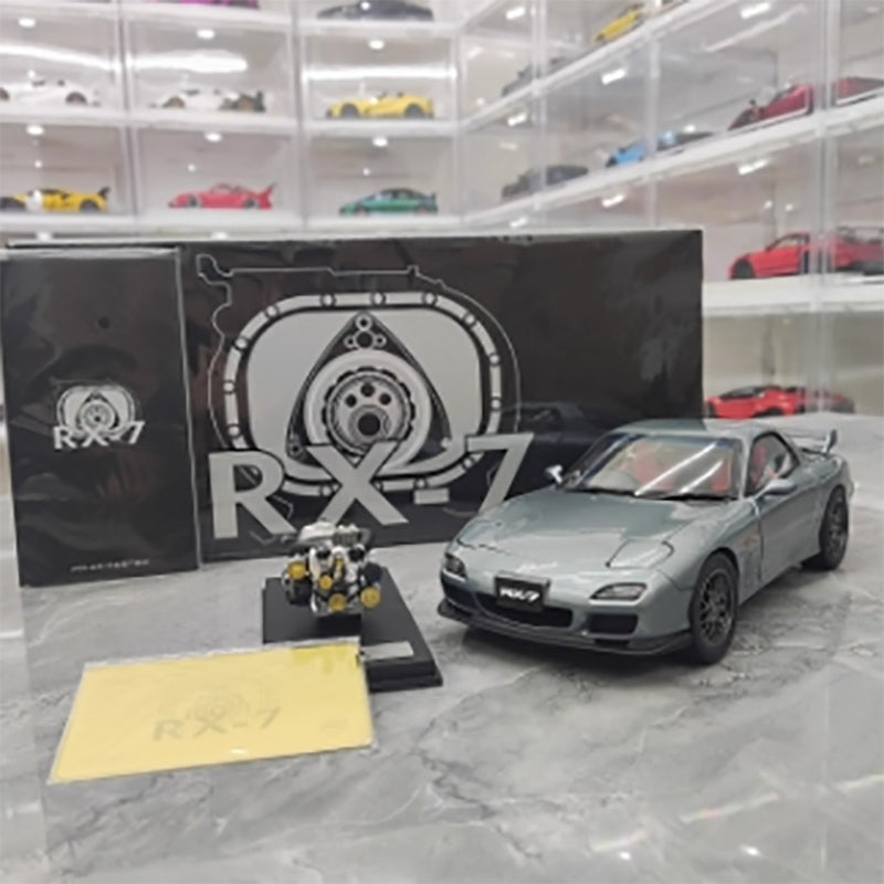 Polar Master Mazda RX7 Limited Edition Simulation Alloy Metal Car Model with Engine 1:18