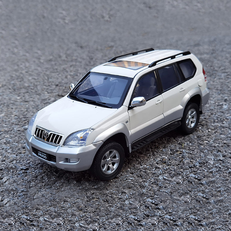 Original Toyota Bajao Prado car model 1:18 2008 off-road spare tire alloy car model