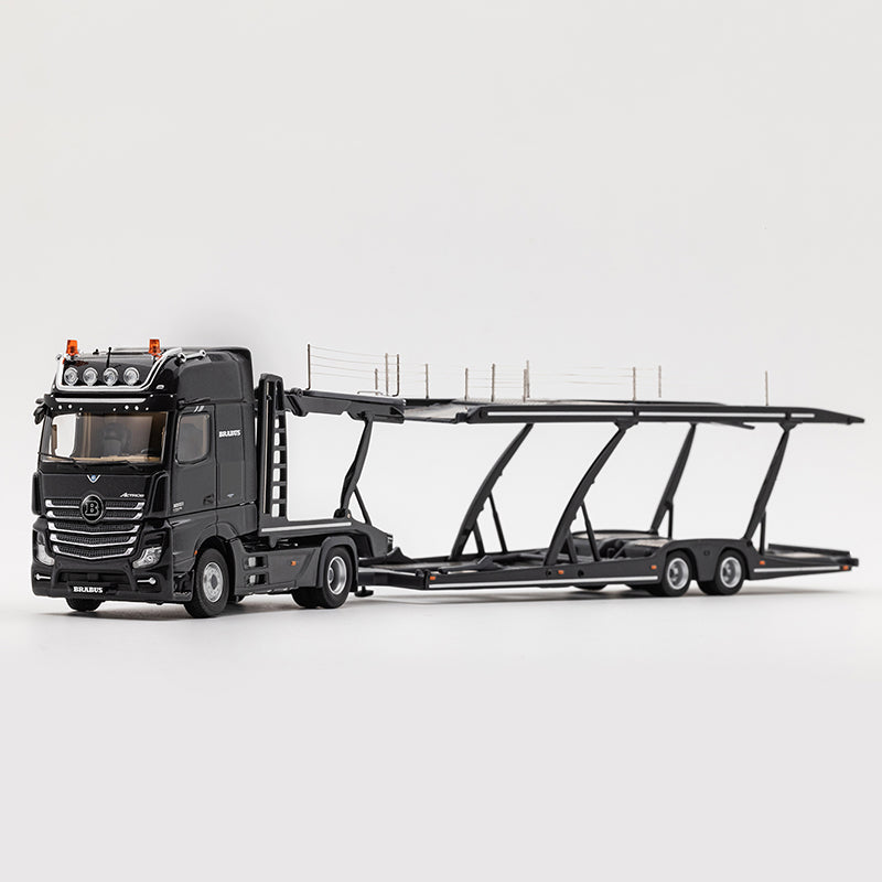 GCD upgraded version 1:64 Mercedes-Benz Actros double-decker coupe trailer car transporter car model limited edition