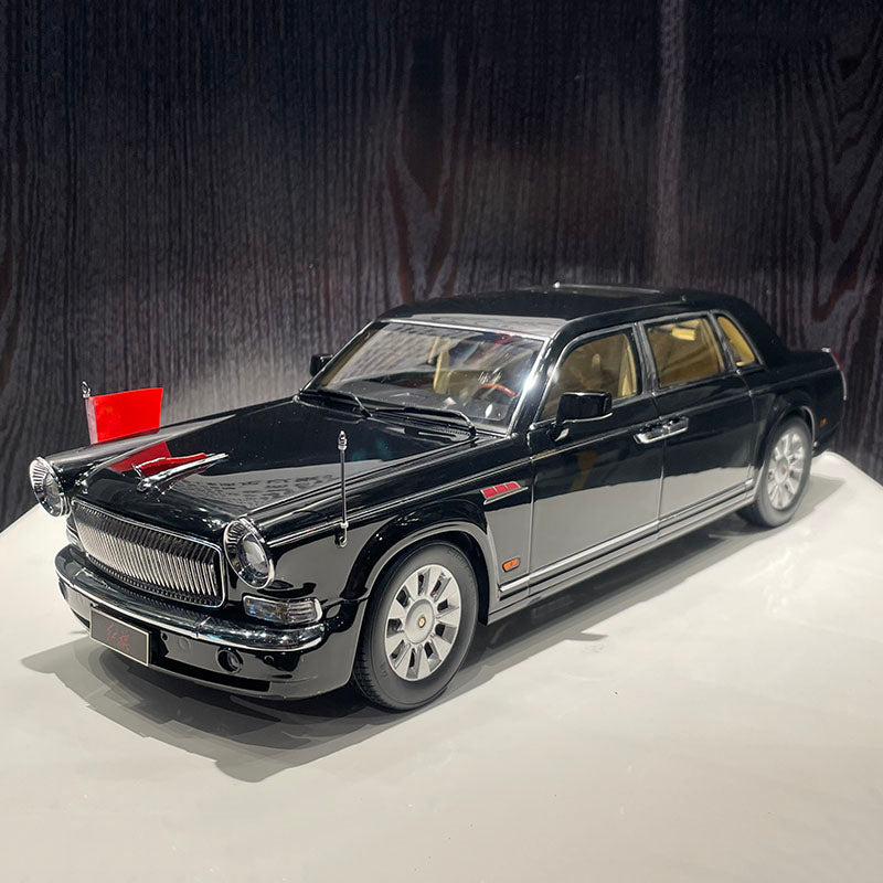 1:18 Limited Edition Hongqi Red Flag CA7660HQE Alloy Diecast Model Car by Century Dragon | State Guest Courtesy Vehicle