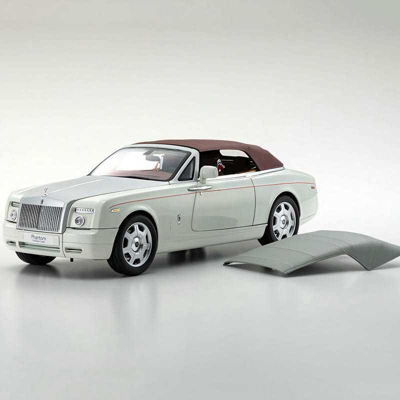 KYOSHO 1/18 Rolls-Royce Phantom Two-door Retro Sports Car Simulation Alloy Car Model