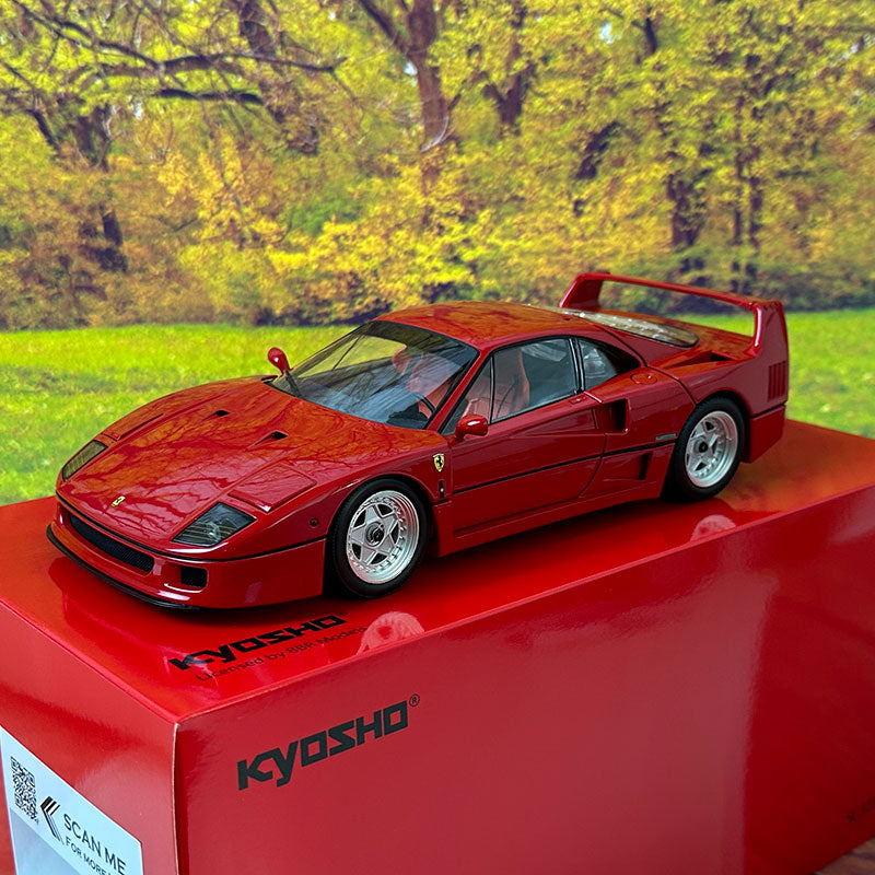 Kyosho 1:18 Ferrari F40 red alloy full open car model sports car collection level