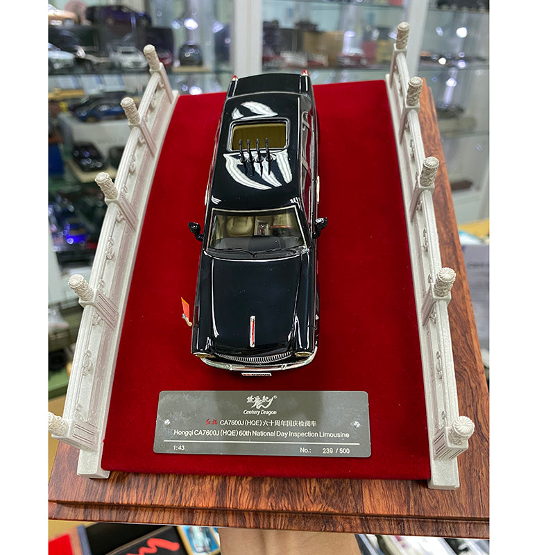 1:43 Hongqi Red Flag CA7660J alloy diecast model car by Century Dragon | 60th Anniversary Parade Vehicle Model-Collector's Edition Model