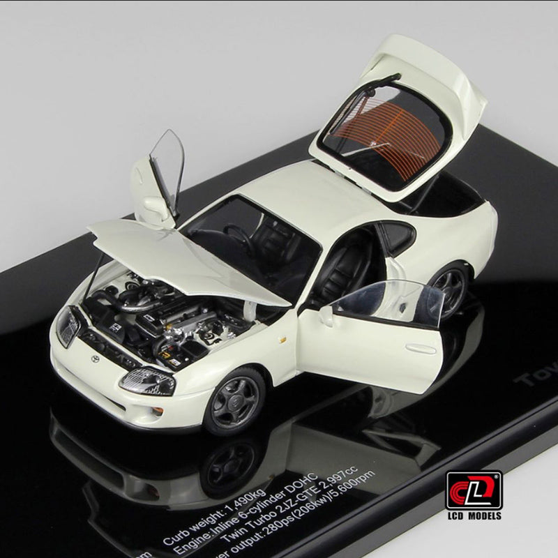 LCD 1:43 Toyota Supra A80 Speedmaster(Bull Demon King) Alloy full open car model ornament collection