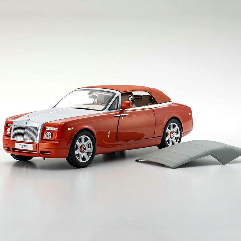 KYOSHO 1/18 Rolls-Royce Phantom Two-door Retro Sports Car Simulation Alloy Car Model