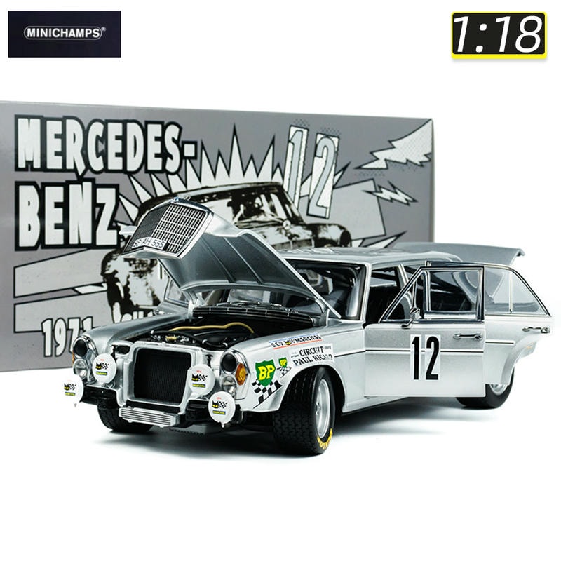 Minichamps 1/18 Mercedes Benz 300SEL 6.8AMG 1971 Limited Edition Alloy Car Model Ornaments