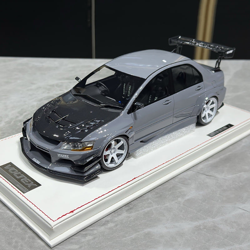 Mitsubishi 9th Super A Limited Edition 1:18 Mitsubishi evo9 Blue Alloy Simulation Car Model