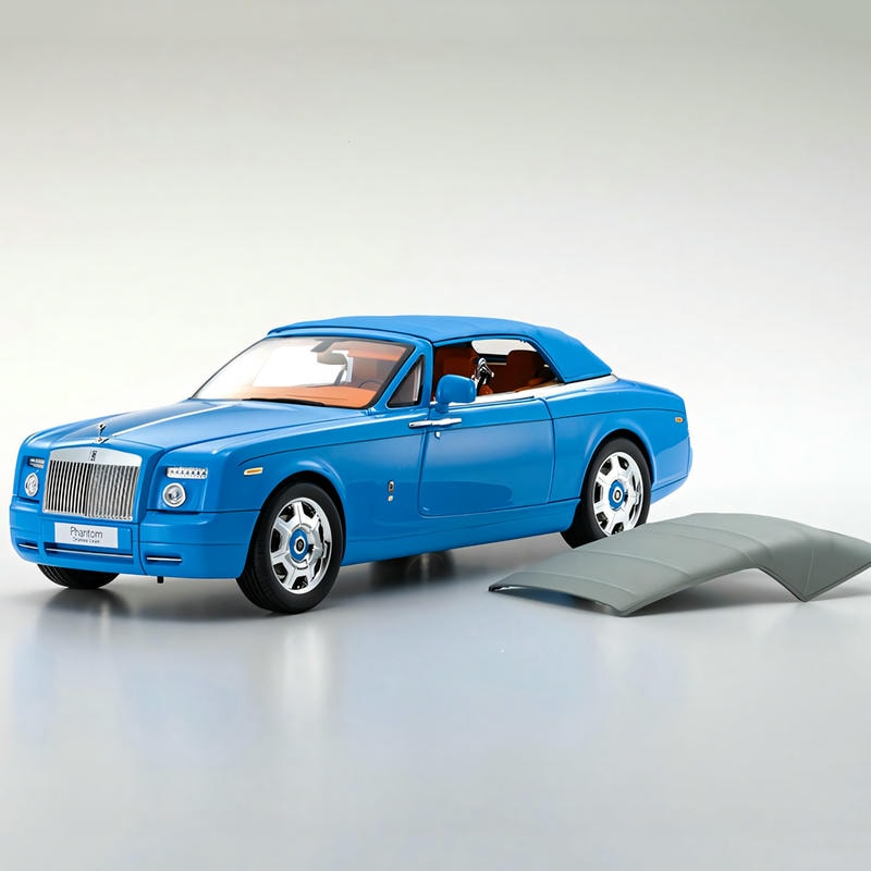 KYOSHO 1/18 Rolls-Royce Phantom Two-door Retro Sports Car Simulation Alloy Car Model