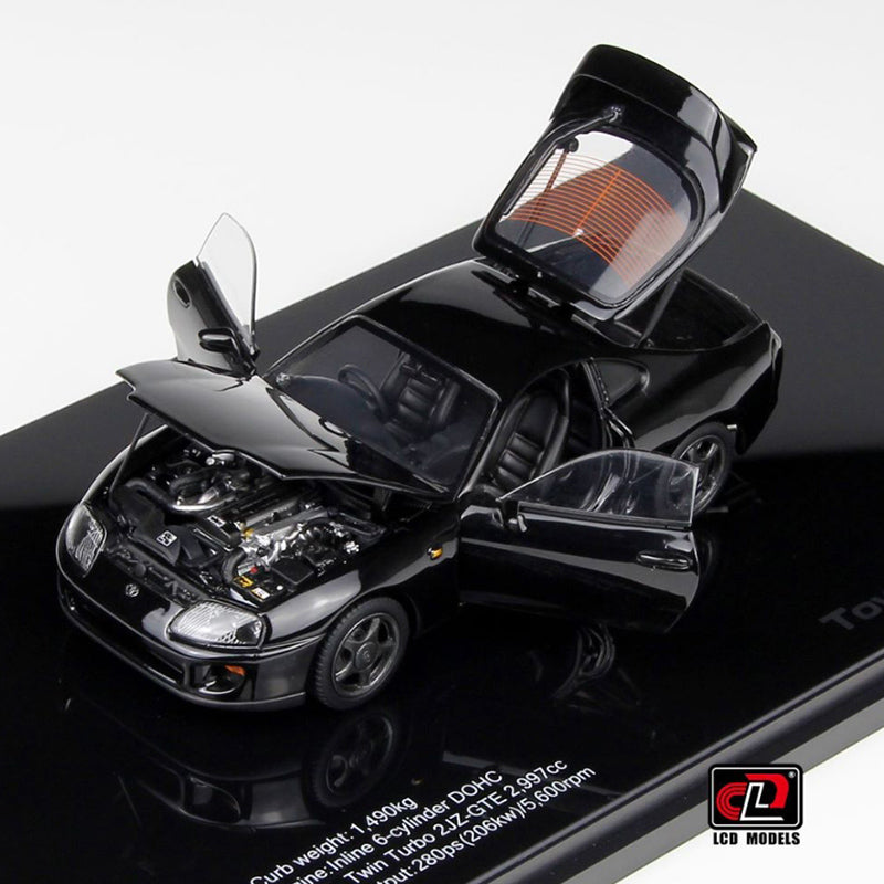 LCD 1:43 Toyota Supra A80 Speedmaster(Bull Demon King) Alloy full open car model ornament collection