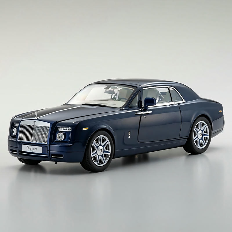 KYOSHO 1/18 Rolls-Royce Phantom Two-door Retro Sports Car Simulation Alloy Car Model