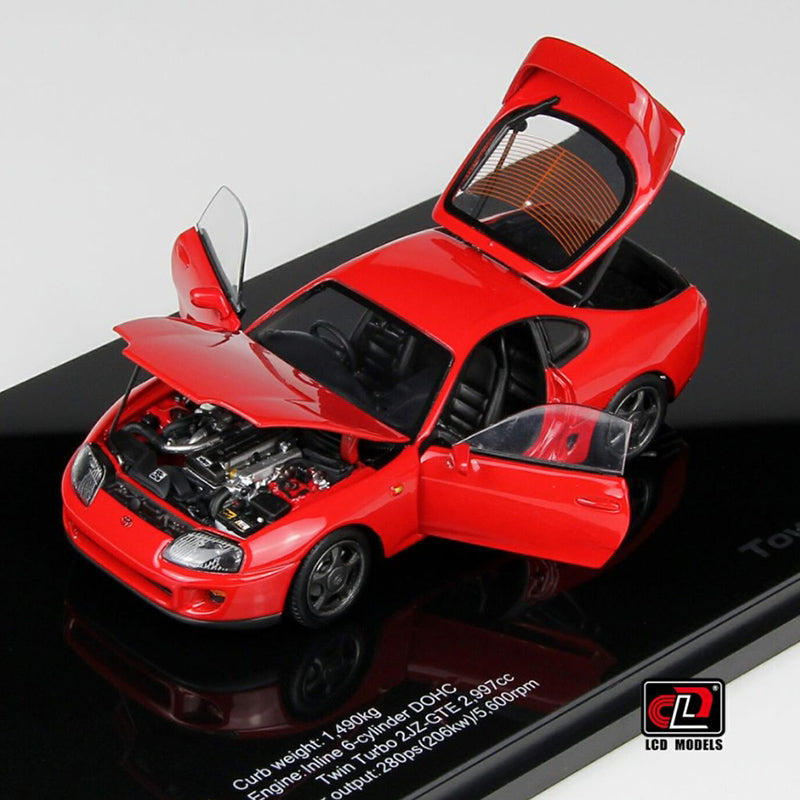 LCD 1:43 Toyota Supra A80 Speedmaster(Bull Demon King) Alloy full open car model ornament collection