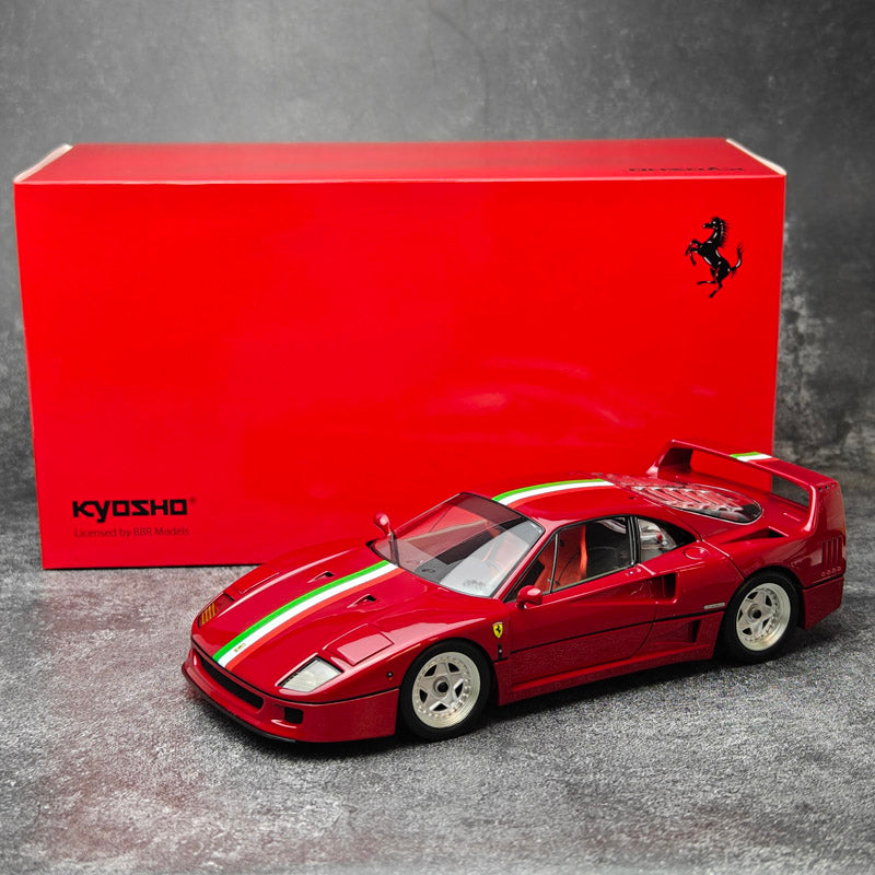 Kyosho 1:18 Ferrari F40 red alloy full open car model sports car collection level