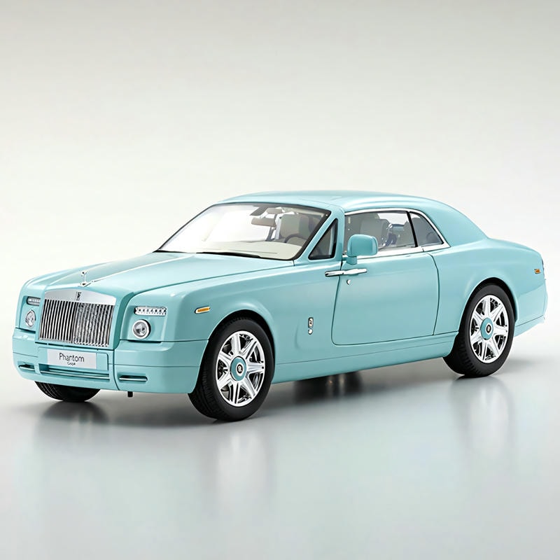 KYOSHO 1/18 Rolls-Royce Phantom Two-door Retro Sports Car Simulation Alloy Car Model