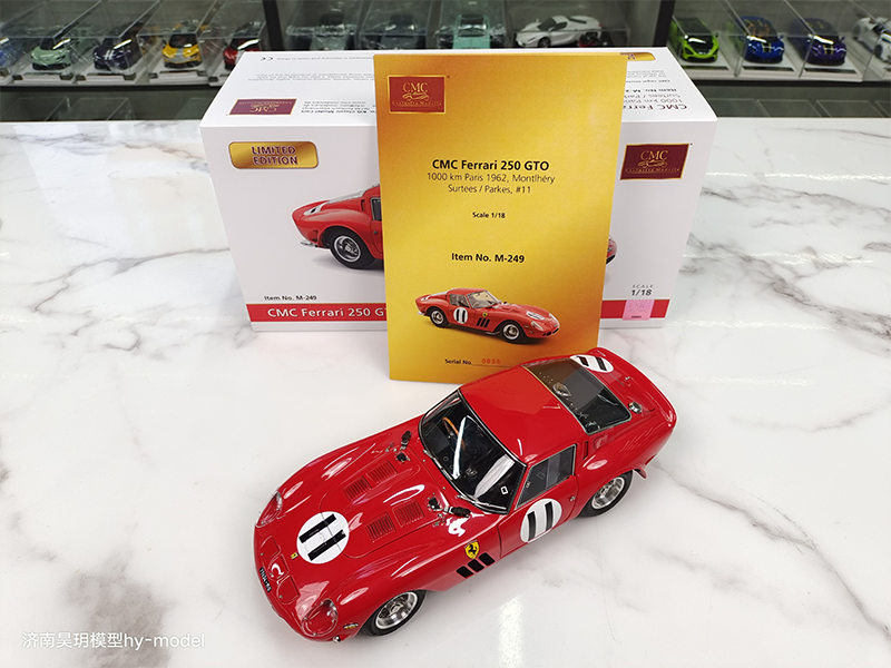 CMC 1/18 Ferrari 250gto Alloy Collectible Car Model