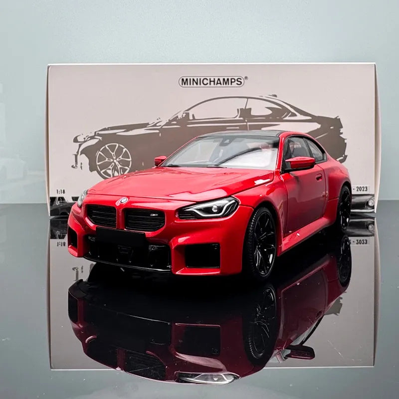 1/18 BMW M2 G87 Red Minichamps Diecast car model Collectible model cars