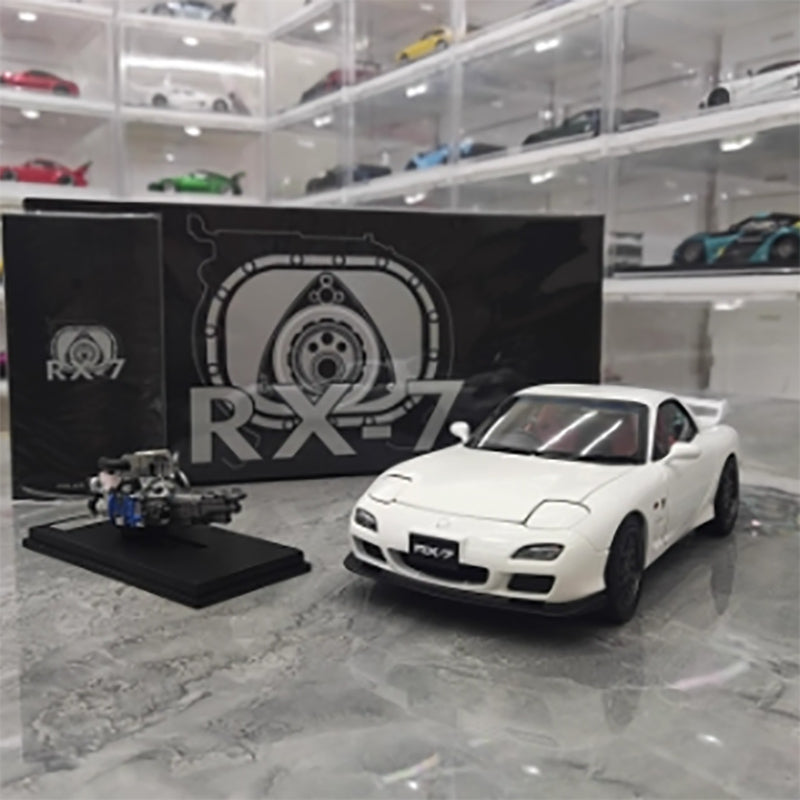 Polar Master Mazda RX7 Limited Edition Simulation Alloy Metal Car Model with Engine 1:18