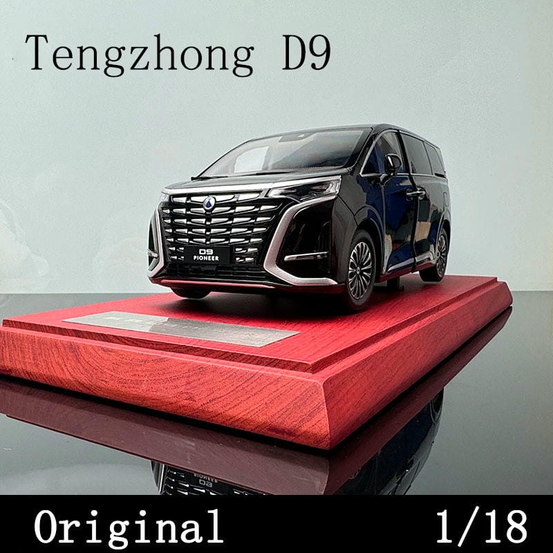 1/18 BYD Tengshi D9 car model New energy commercial vehicle MPV alloy simulation car model hardcover