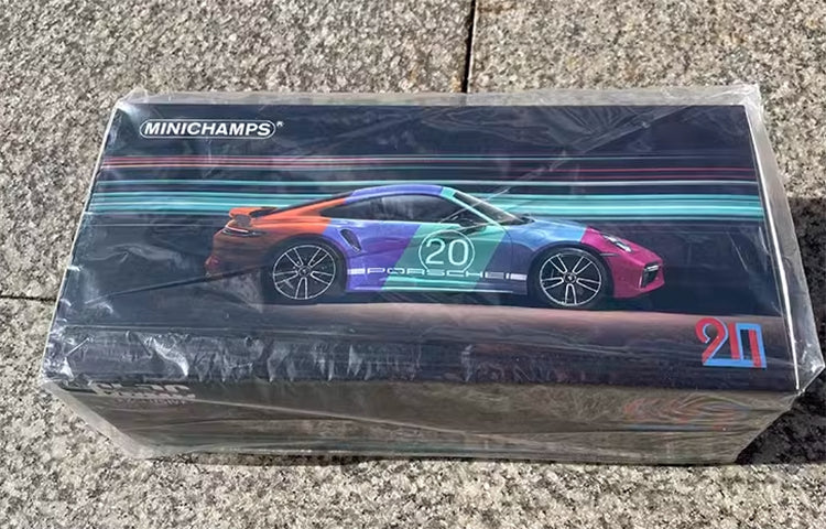 Minichamps1:18 Porsche Turbo S 20th anniversary simulation alloy car model