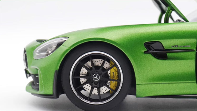 NOREV 1/18 Benz AMG GTR Green Magic Sports Car Alloy Car Model Collection Ornament