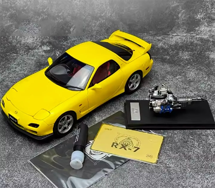 Polar Master Mazda RX7 Limited Edition Simulation Alloy Metal Car Model with Engine 1:18