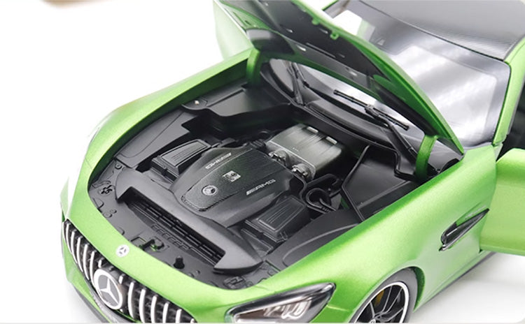 NOREV 1/18 Benz AMG GTR Green Magic Sports Car Alloy Car Model Collection Ornament