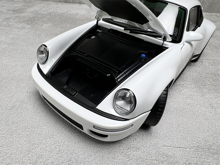 Almost Real Porsche 911 Ruf SCR Concept Car White 1:18 Alloy Car Model Collection