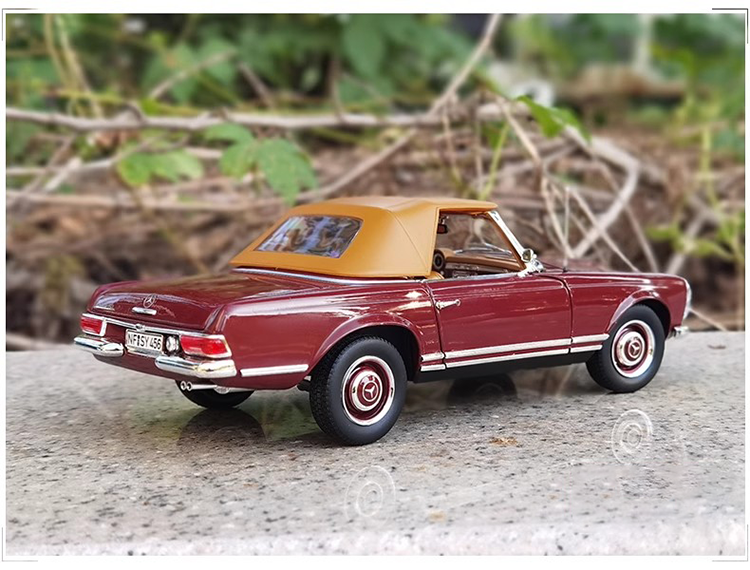 1: 18 NOREV 1963 Mercedes 230SL Convertible Vintage Car Simulation Alloy Car Model Collection