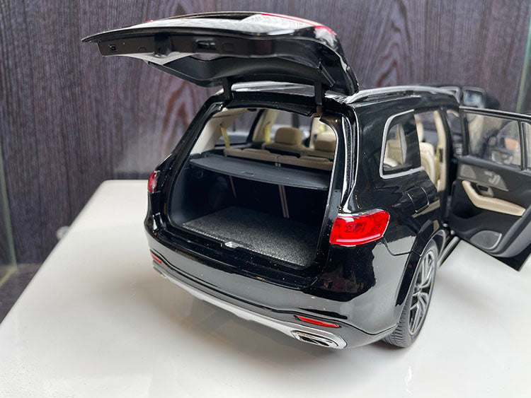 Mercedes Benz GLS AMG SUV X167 Black 1:18 Alloy Car Model Gift Collection Ornament