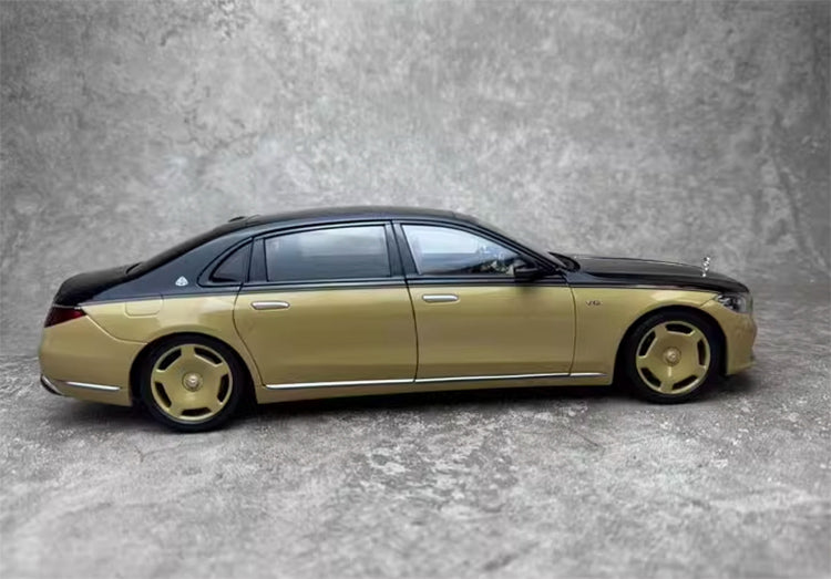 AlmostReal S680 Maybach W223 rear wheel steerable 1/18 alloy fully open car model