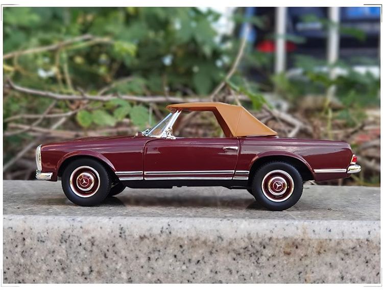 1: 18 NOREV 1963 Mercedes 230SL Convertible Vintage Car Simulation Alloy Car Model Collection