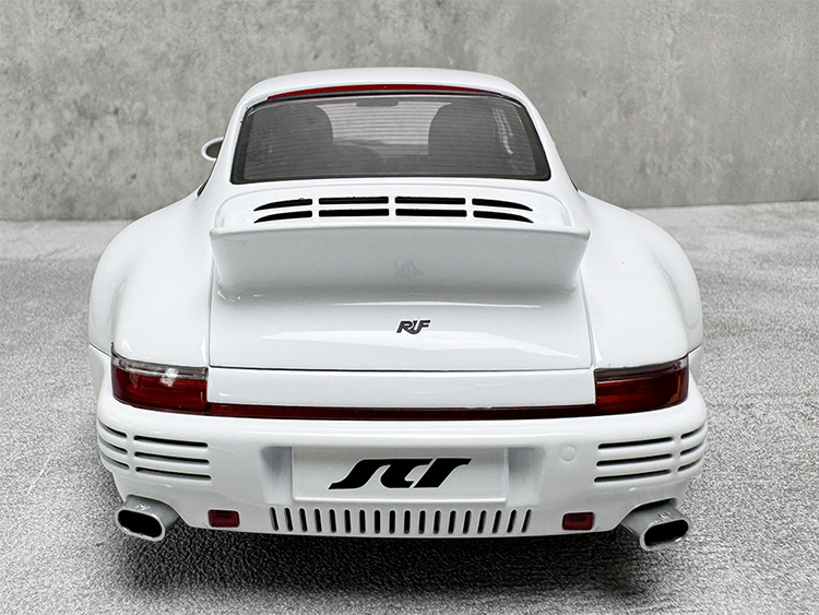 Almost Real Porsche 911 Ruf SCR Concept Car White 1:18 Alloy Car Model Collection