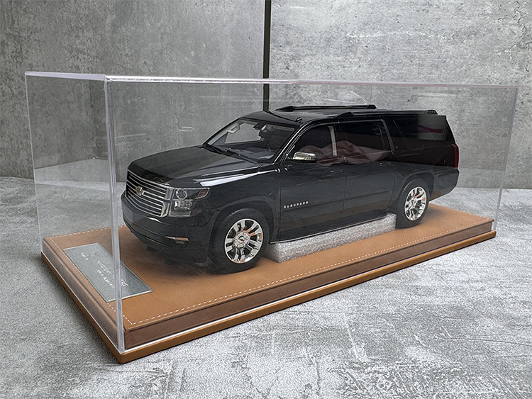 Chevrolet Suburban Black 2015 GOC&Vehicle Ar Co branded Resin Car Model 1:18