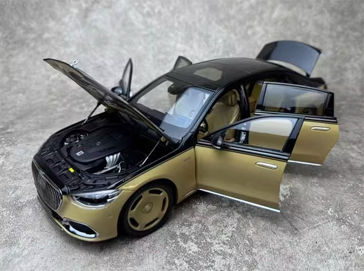 AlmostReal S680 Maybach W223 rear wheel steerable 1/18 alloy fully open car model