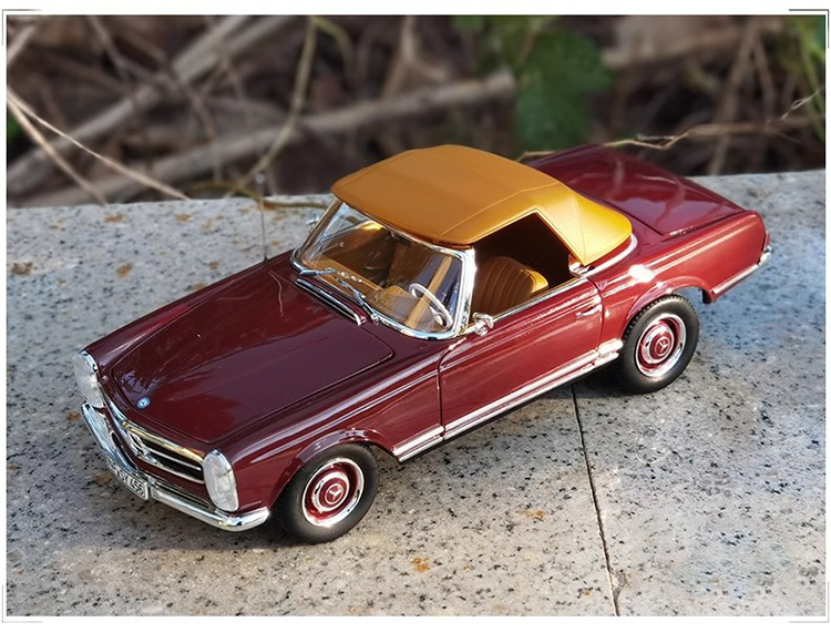 1: 18 NOREV 1963 Mercedes 230SL Convertible Vintage Car Simulation Alloy Car Model Collection