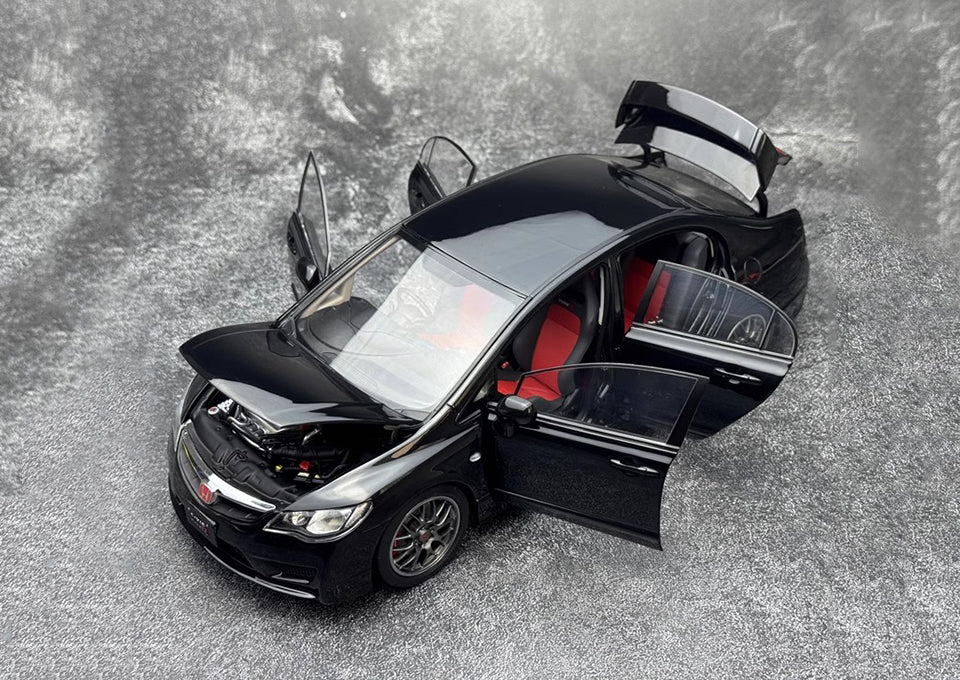 WELL 1:18 CIVIC FD2 TYPE-R alloy fully open car model collection